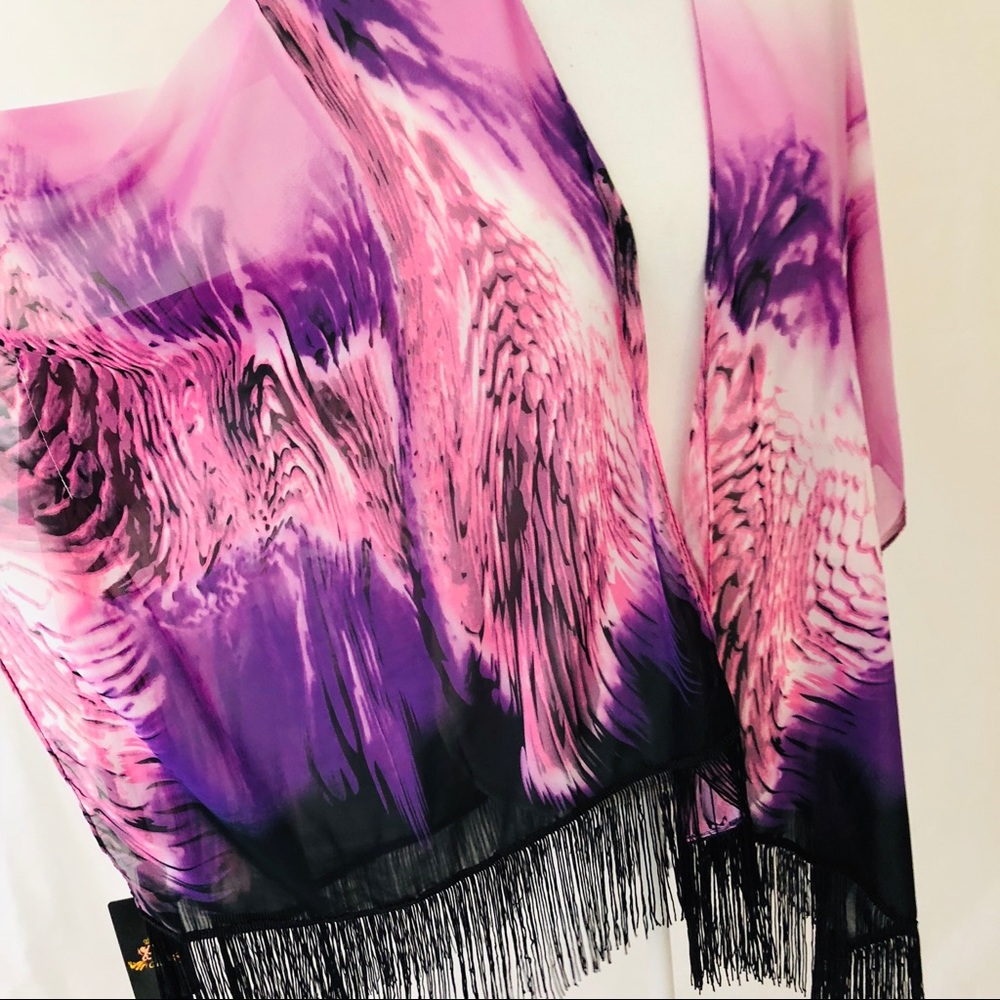 Kimono wrap Pink PLUS one size Angel wings NWT